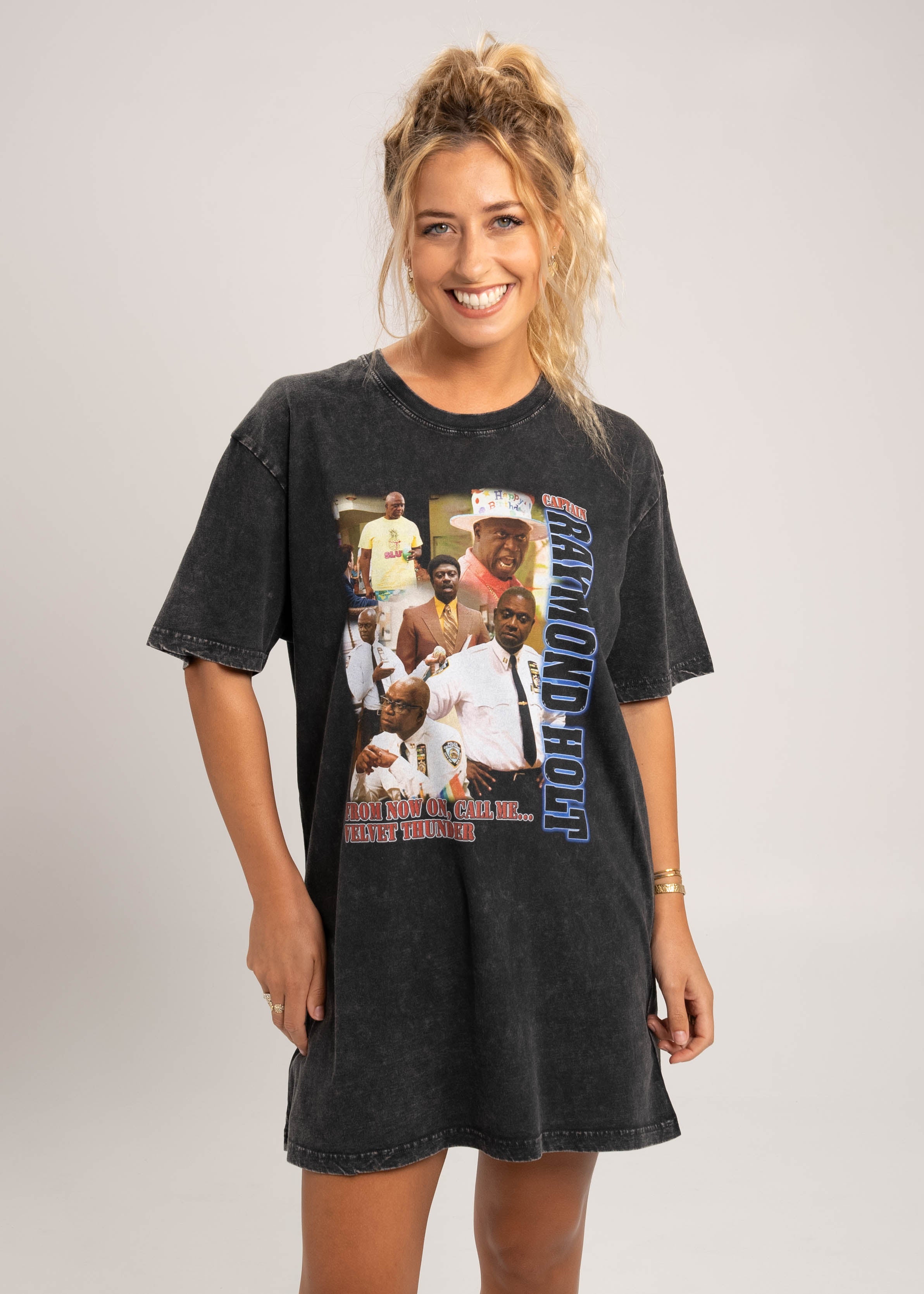 Dr.Moose T-Shirts T-Shirt Stonewash / M Raymond Holt 90's Bootleg Rap T-Shirt