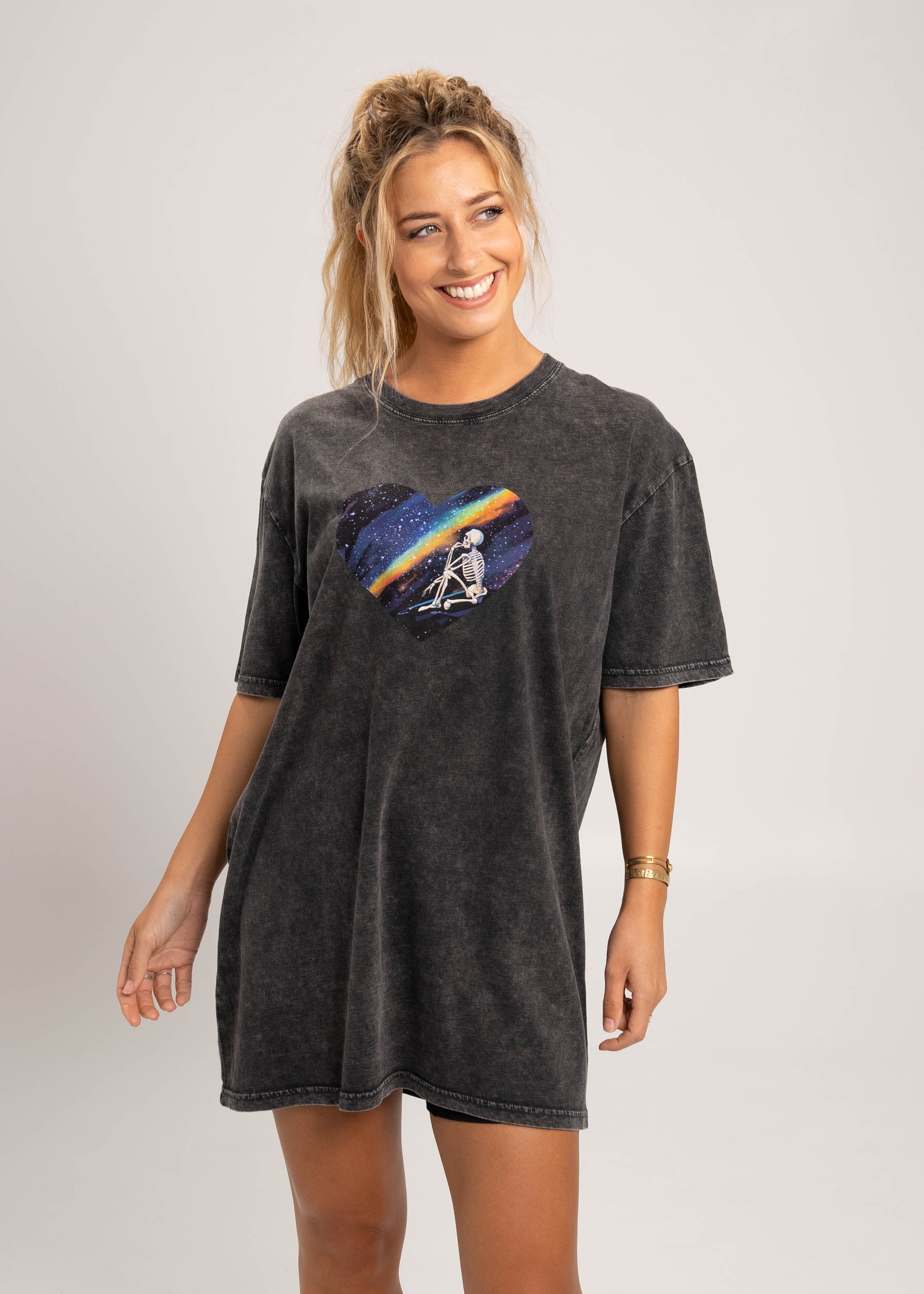 Dr.Moose T-Shirts T-Shirt Stonewash / S Existential Skeleton T-Shirt