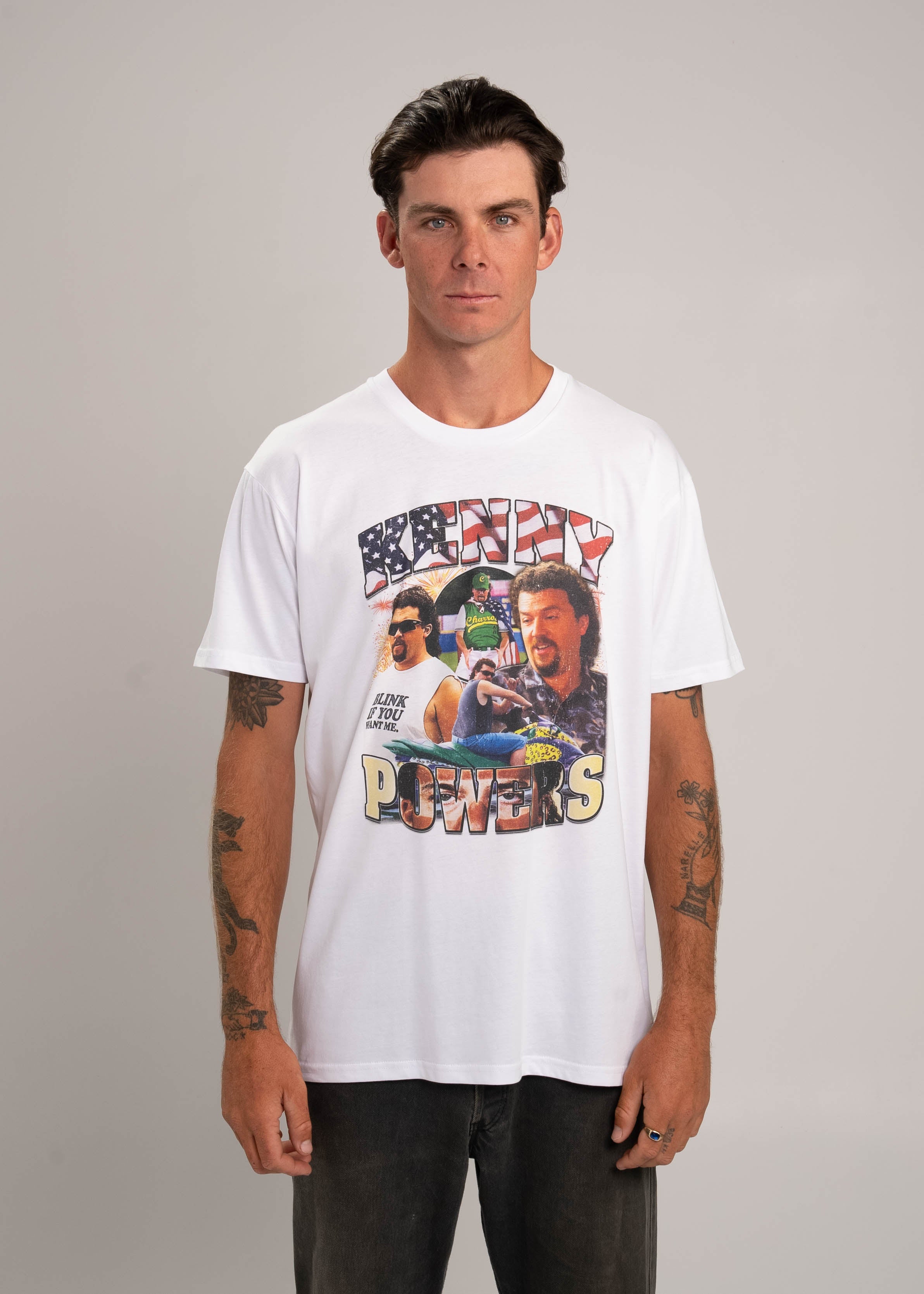 Dr.Moose T-Shirts T-Shirt White / 2XL Kenny Powers 90's Bootleg Rap T-Shirt