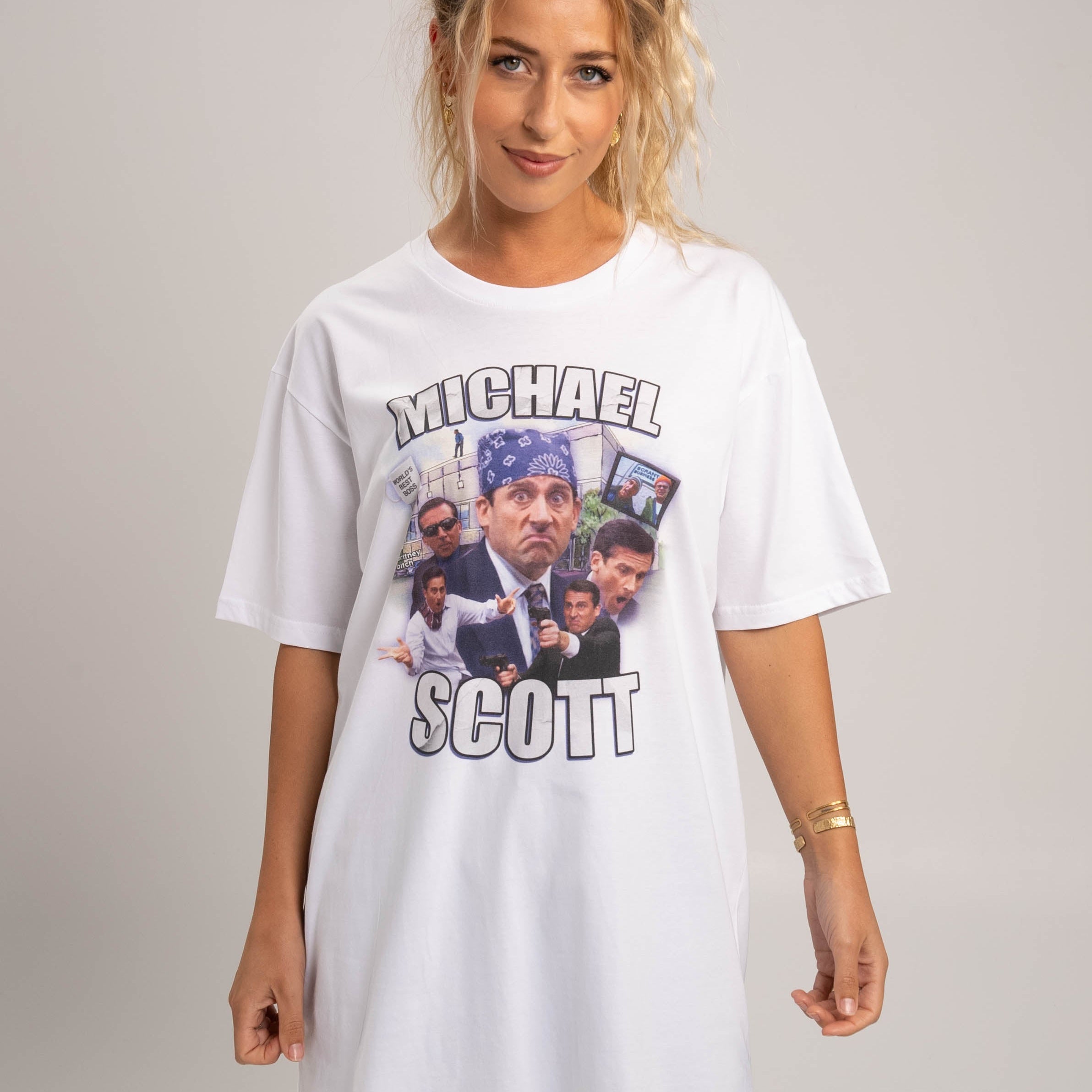  L Michael Scott 90's Bootleg Rap T-Shirt