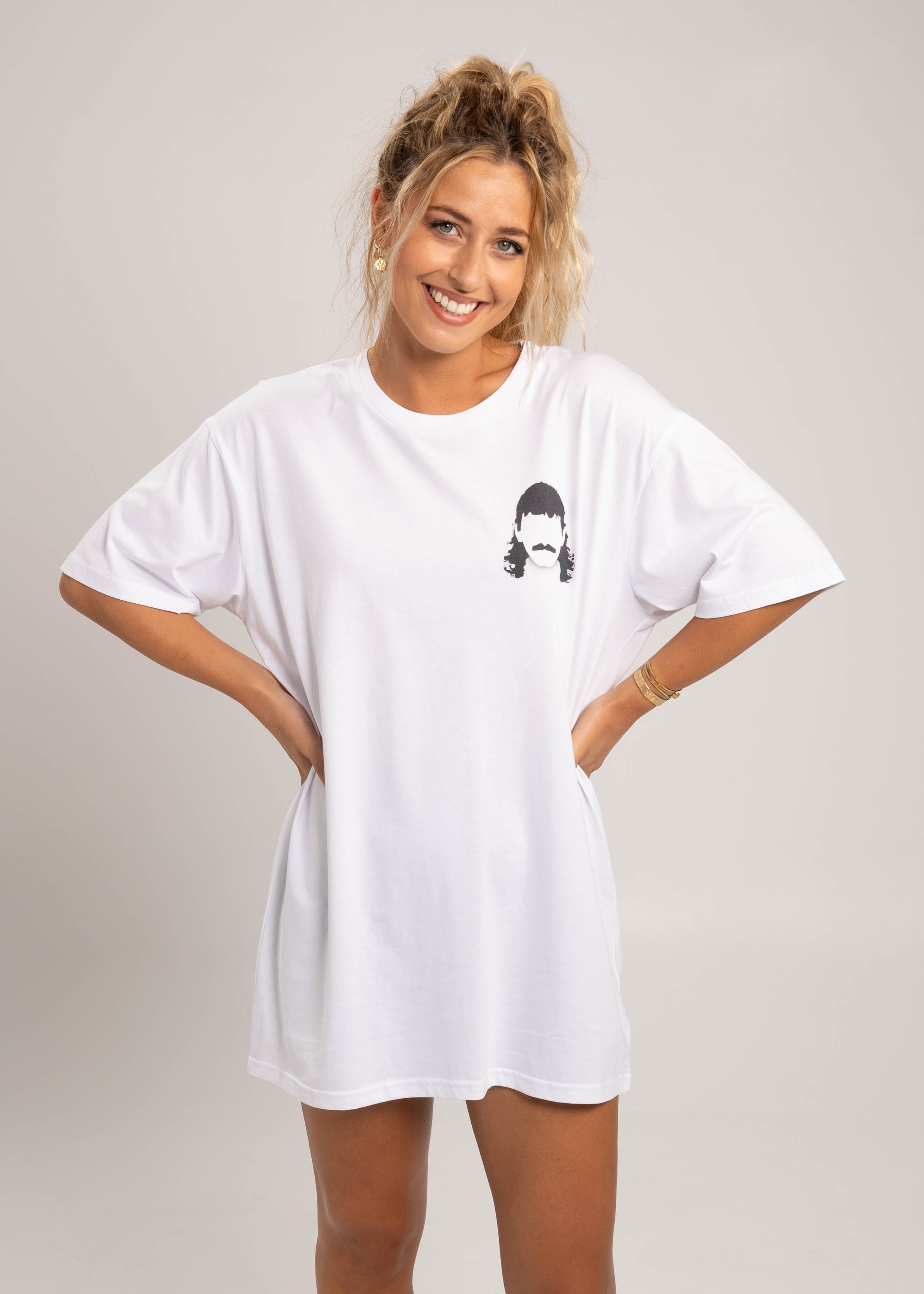 Dr.Moose T-Shirts T-Shirt White / M Dr.Moose Mullet Club T-Shirt