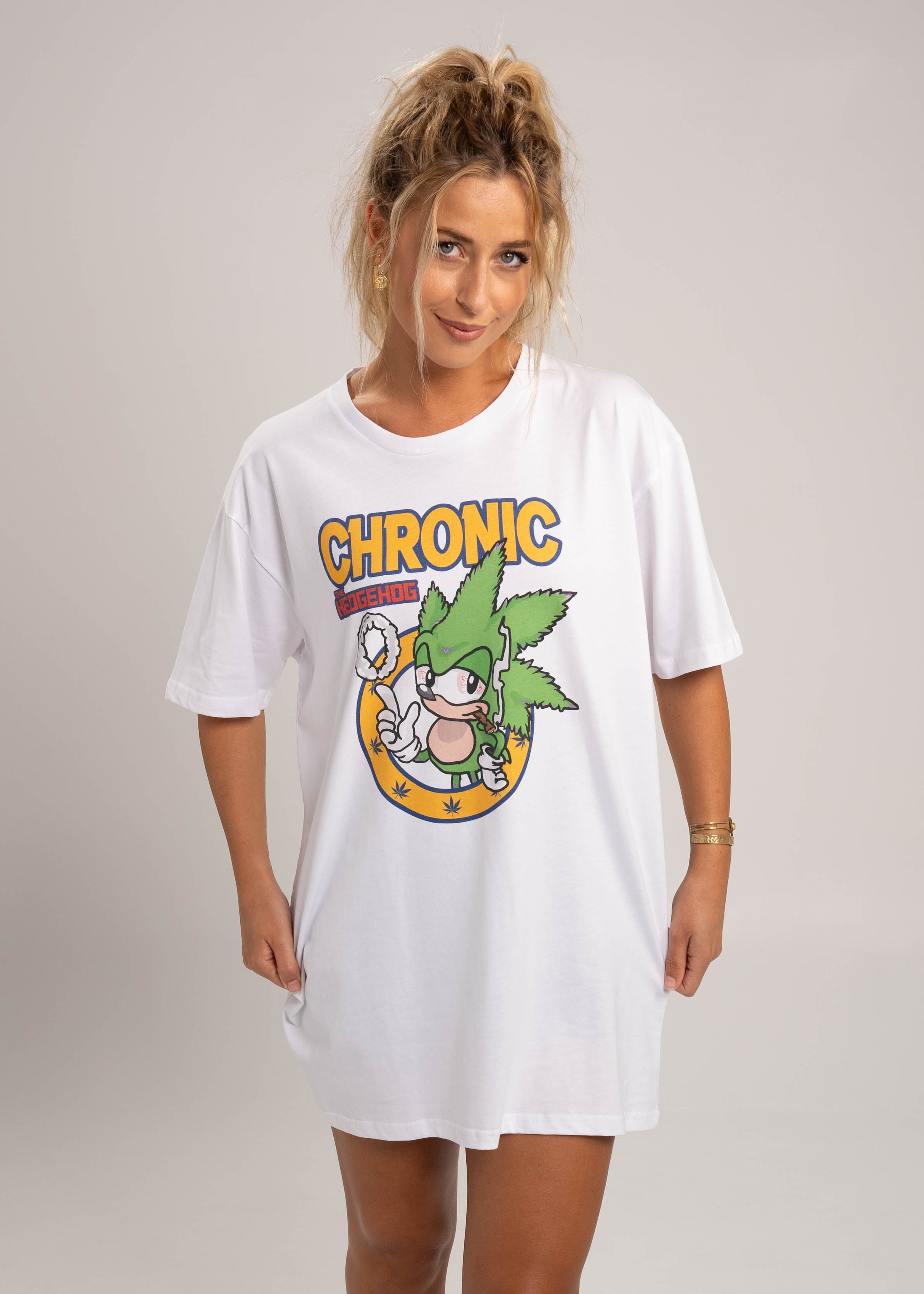 Dr.Moose T-Shirts T-Shirt White / S Chronic the Hedgehog T-Shirt