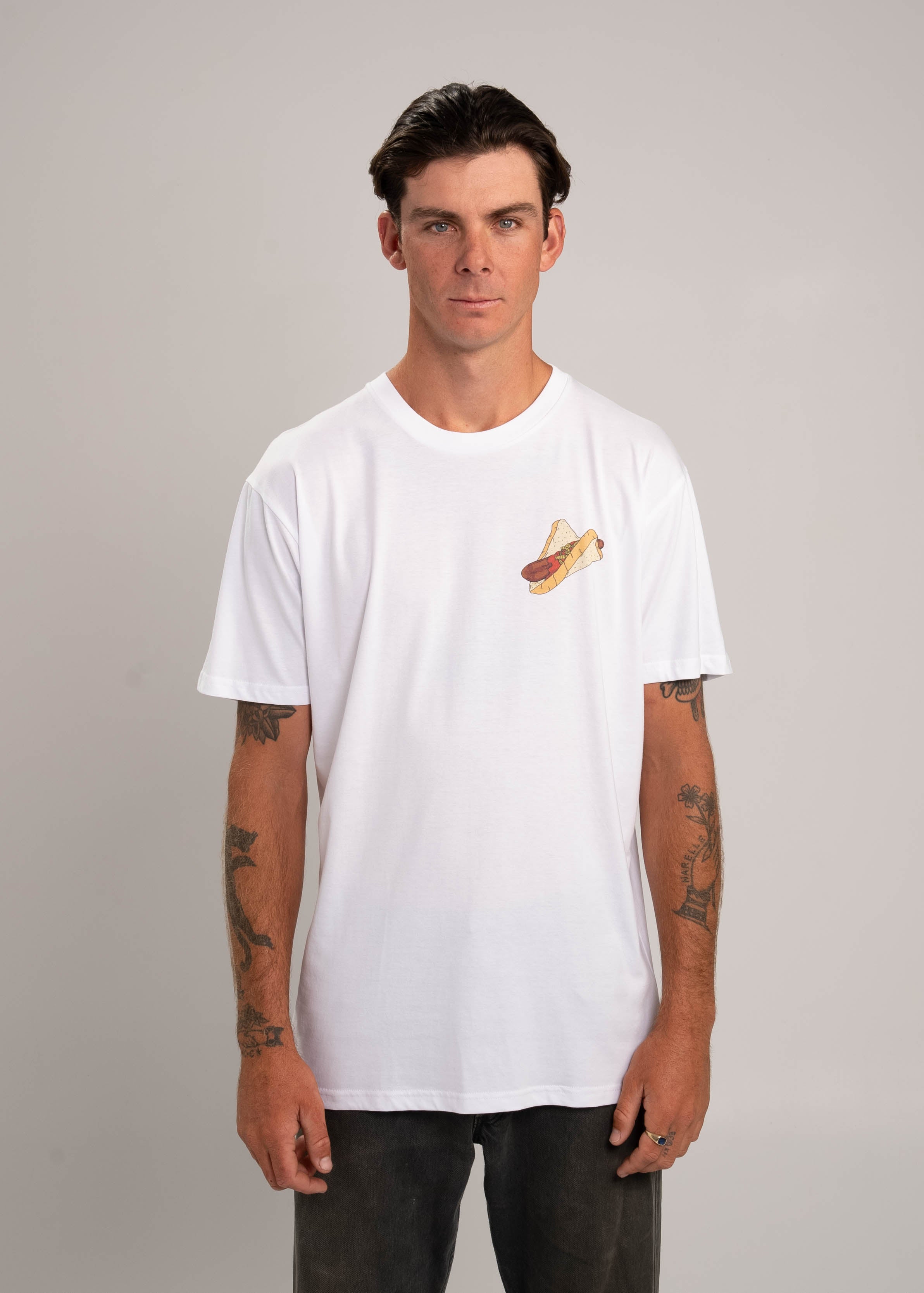 Dr.Moose T-Shirts T-Shirt White / S Sausage Sanga T-Shirt