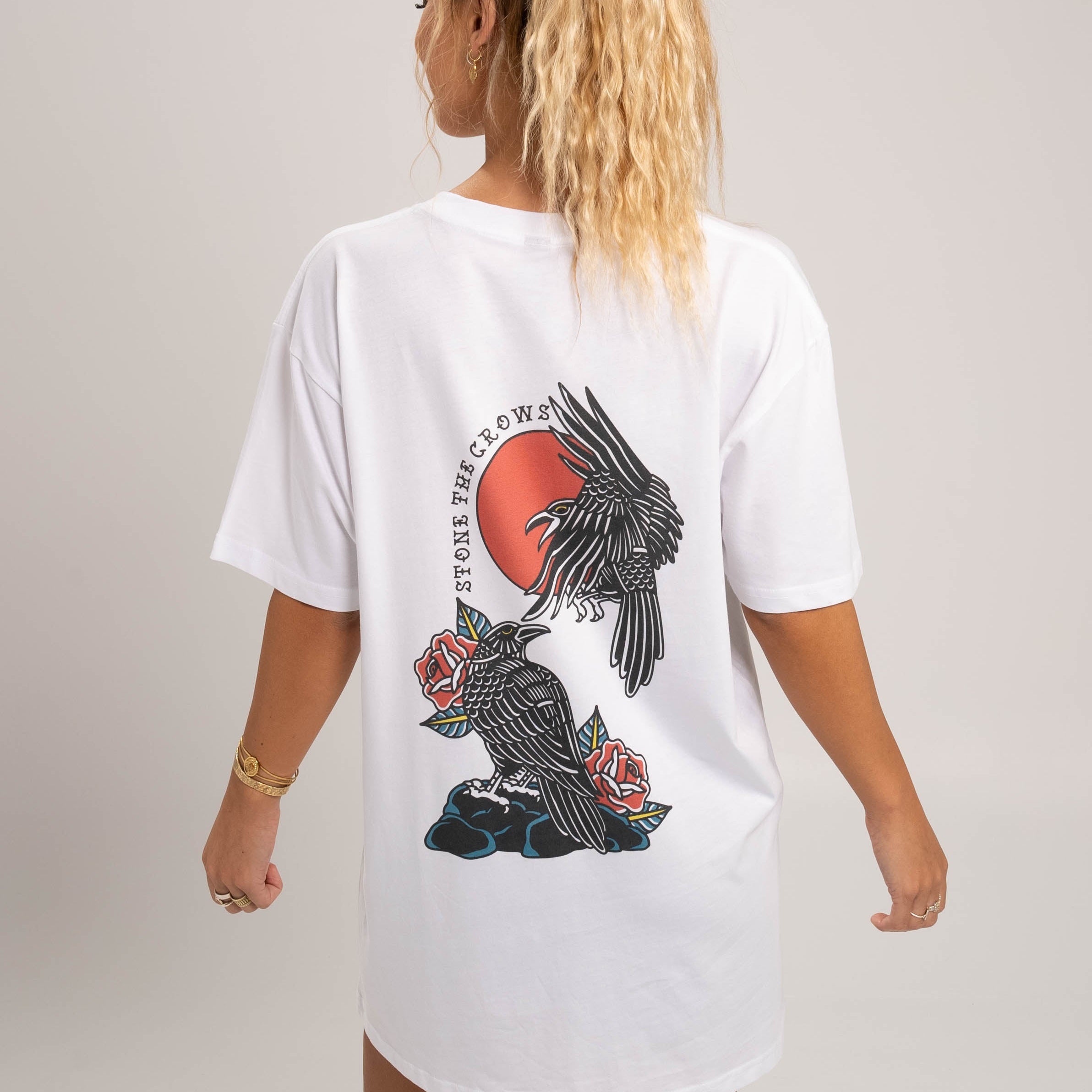  S Stone The Crows Graphic T-Shirt