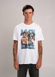 Dr.Moose T-Shirts T-Shirt White / XL Jack Black 90's Bootleg Rap T-Shirt