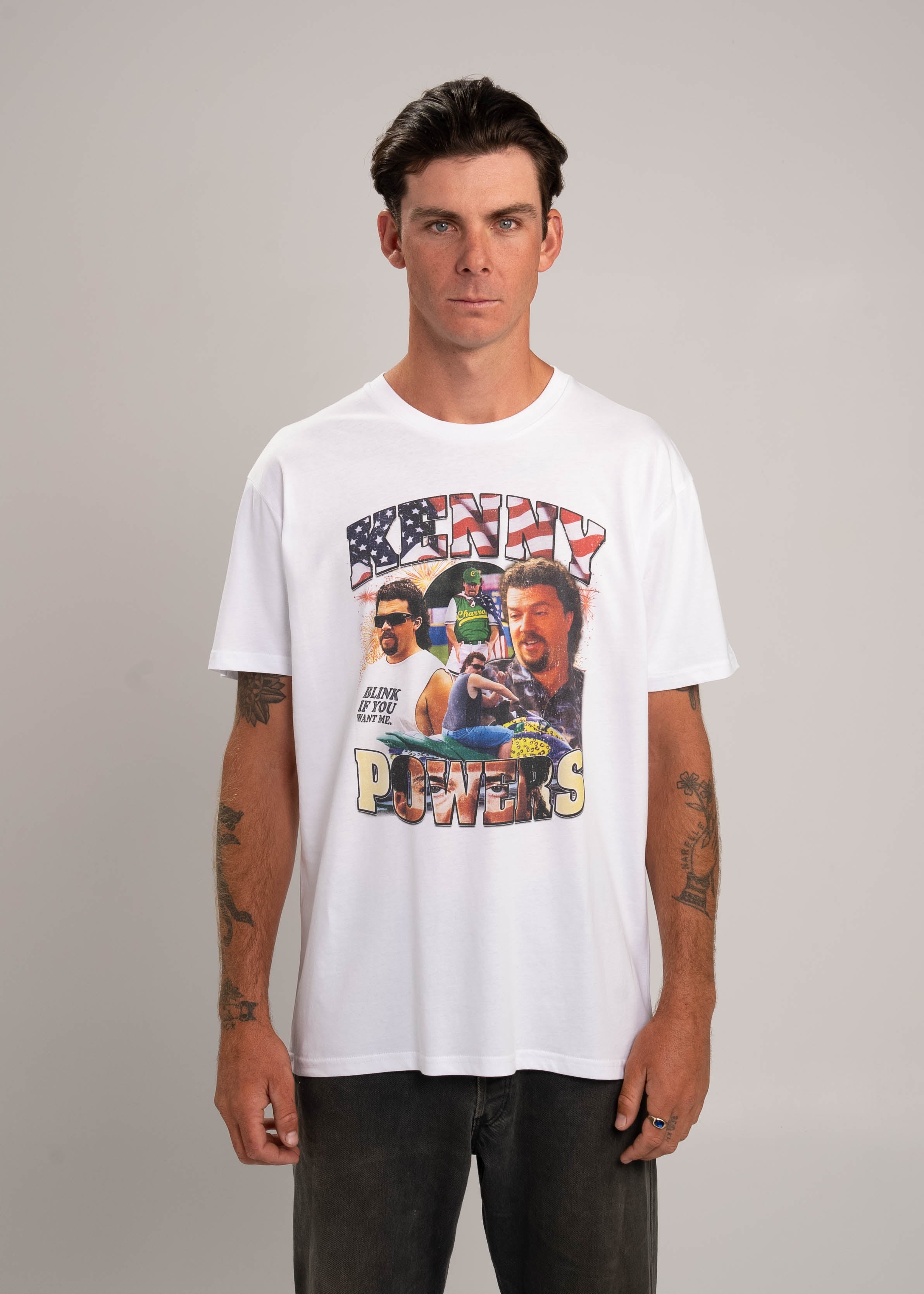 Dr.Moose T-Shirts T-Shirt White / XL Kenny Powers 90's Bootleg Rap T-Shirt