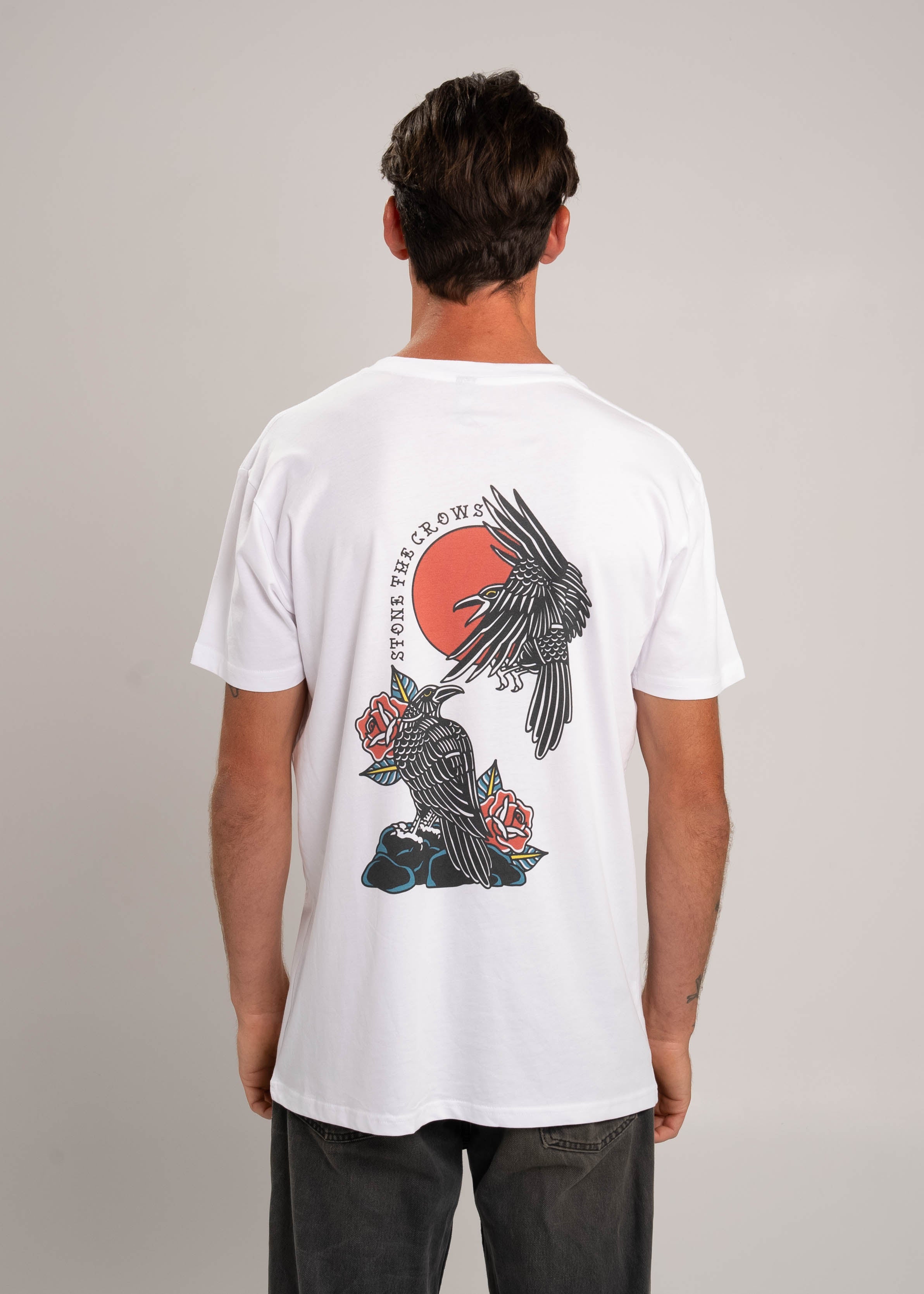 Dr.Moose T-Shirts T-Shirt White / XL Stone The Crows Graphic T-Shirt