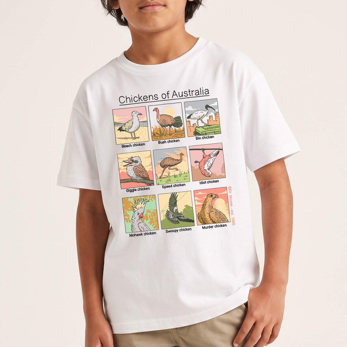 Dr.Moose T-Shirts T-Shirts Chickens of Australia KIDS T-Shirt