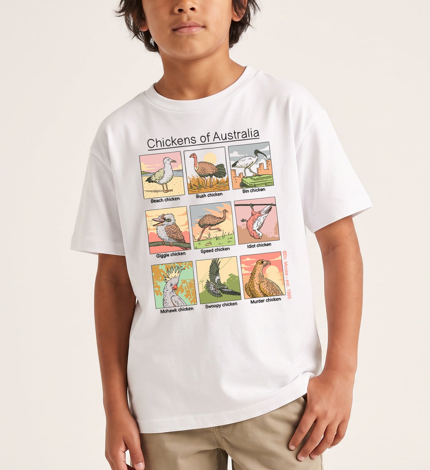 Dr.Moose T-Shirts T-Shirts Chickens of Australia KIDS T-Shirt