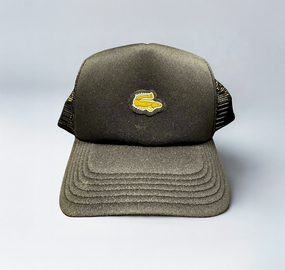 Dr.Moose Trucker Hat Black Powerfish Mini Flatty Trucker