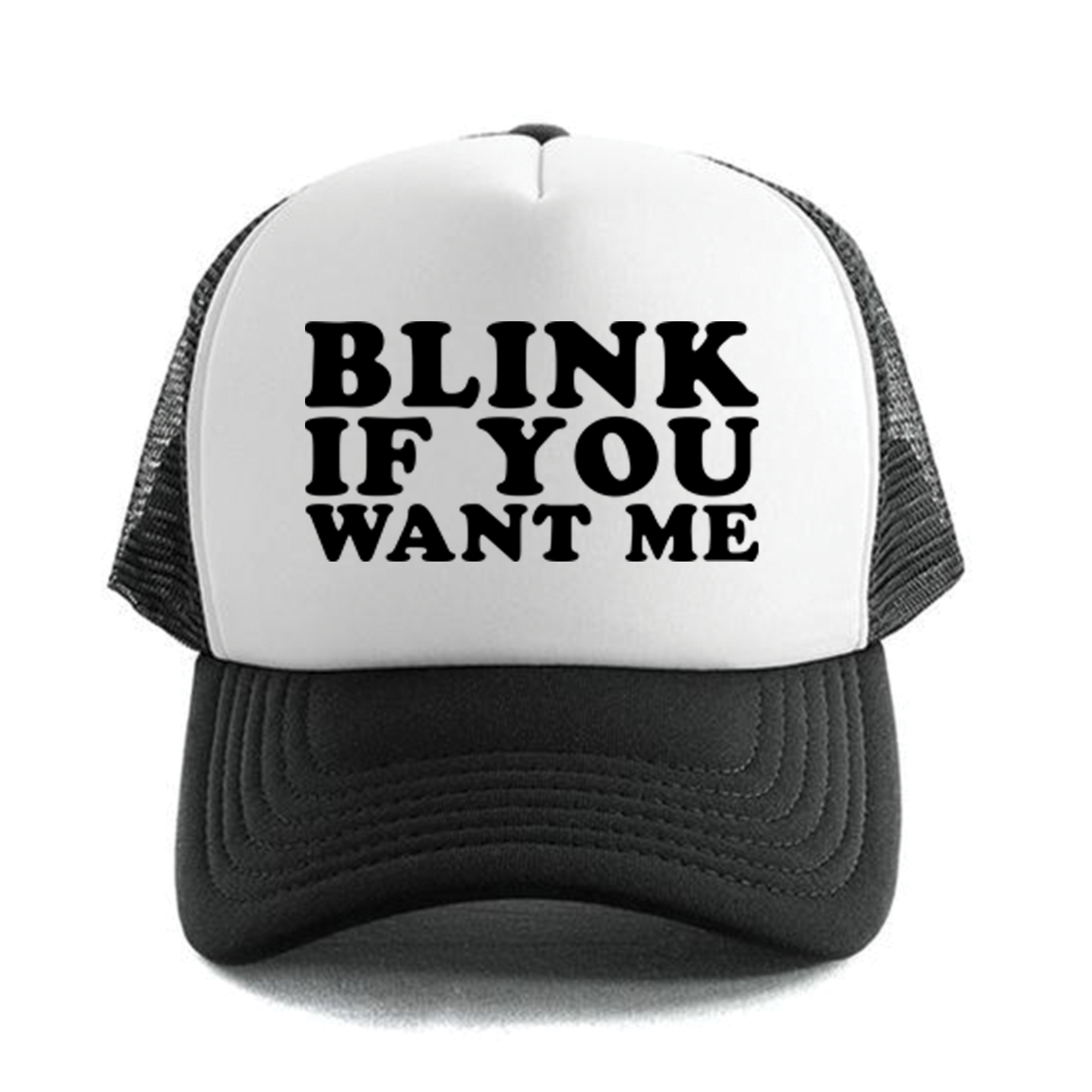 Dr.Moose Trucker Hat Blink If You Want Me Trucker
