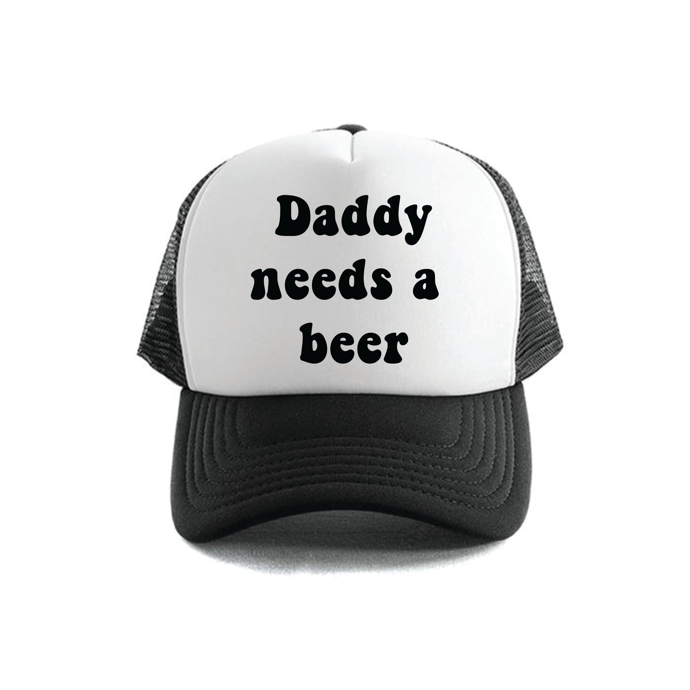 Dr.Moose Trucker Hat Daddy Needs a Beer Trucker