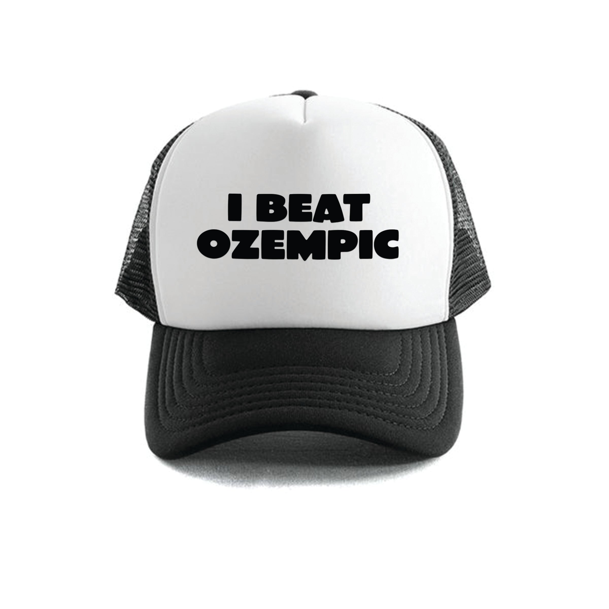 Dr.Moose Trucker Hat I Beat Ozempic Trucker