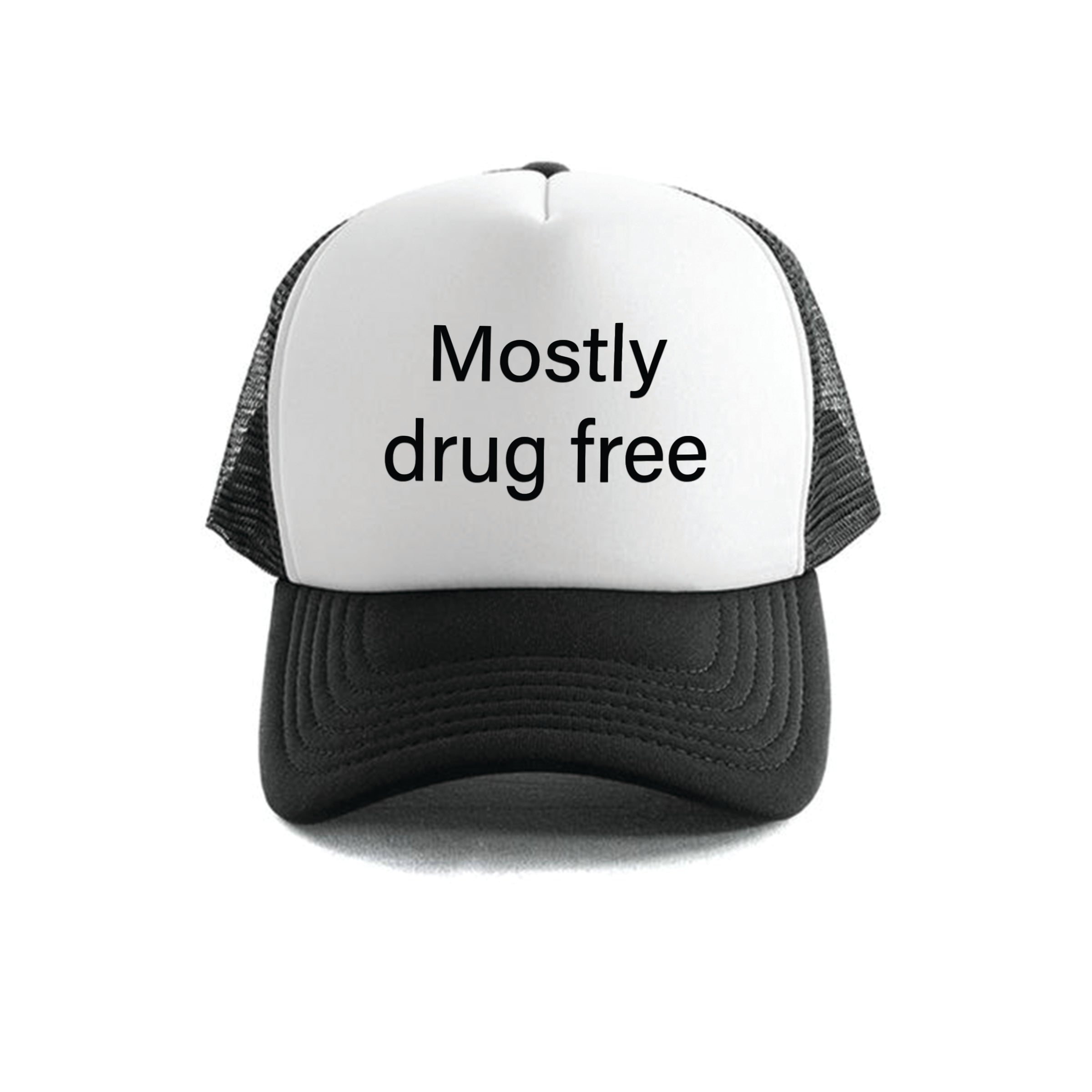 Dr.Moose Trucker Hat Mostly Drug Free Trucker
