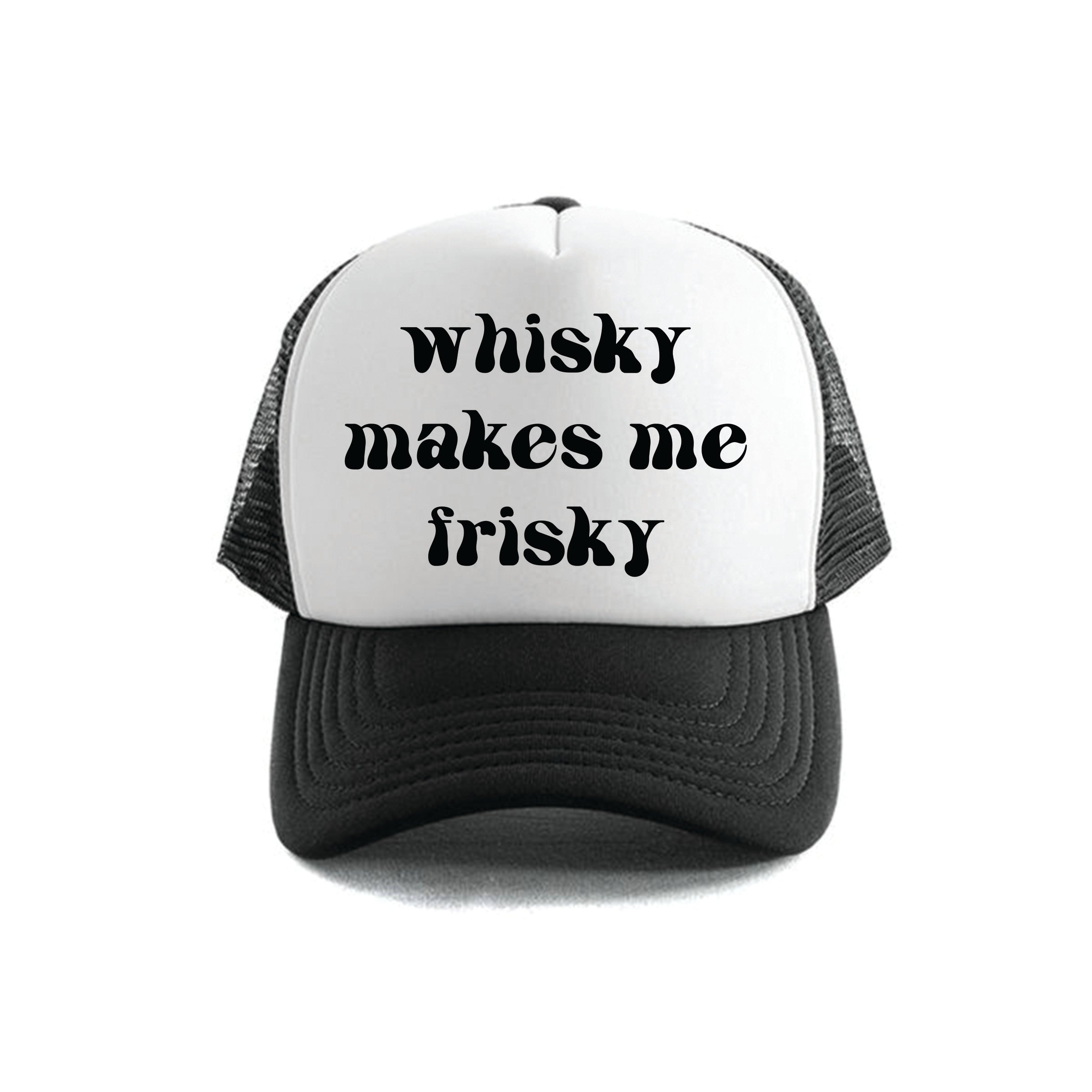 Dr.Moose Trucker Hat Whisky Makes Me Frisky Trucker