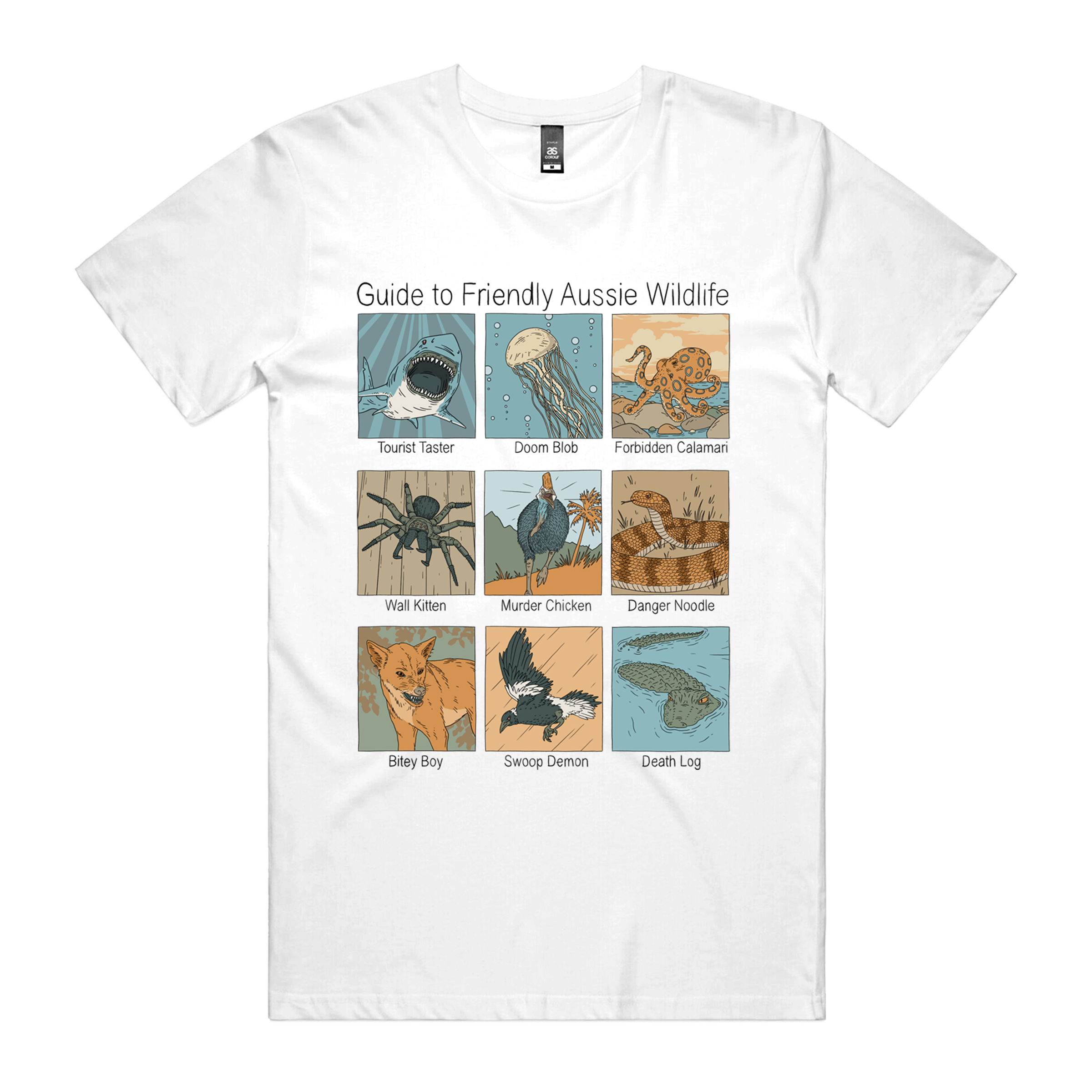 Dr.Moose  White / S Aussie Wildlife T-Shirt