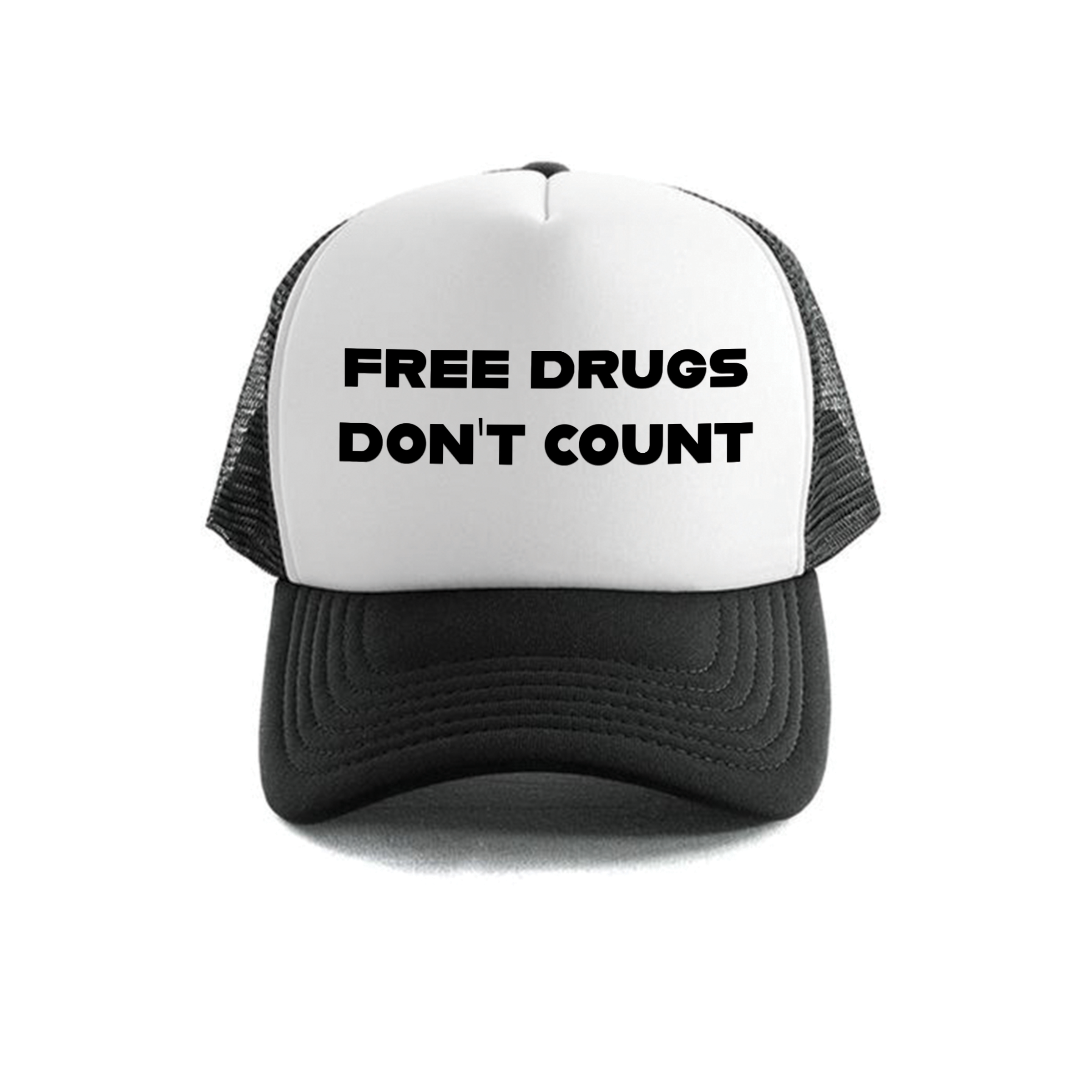 Dr.Moose Trucker Hat Free Drugs Don't Count Trucker
