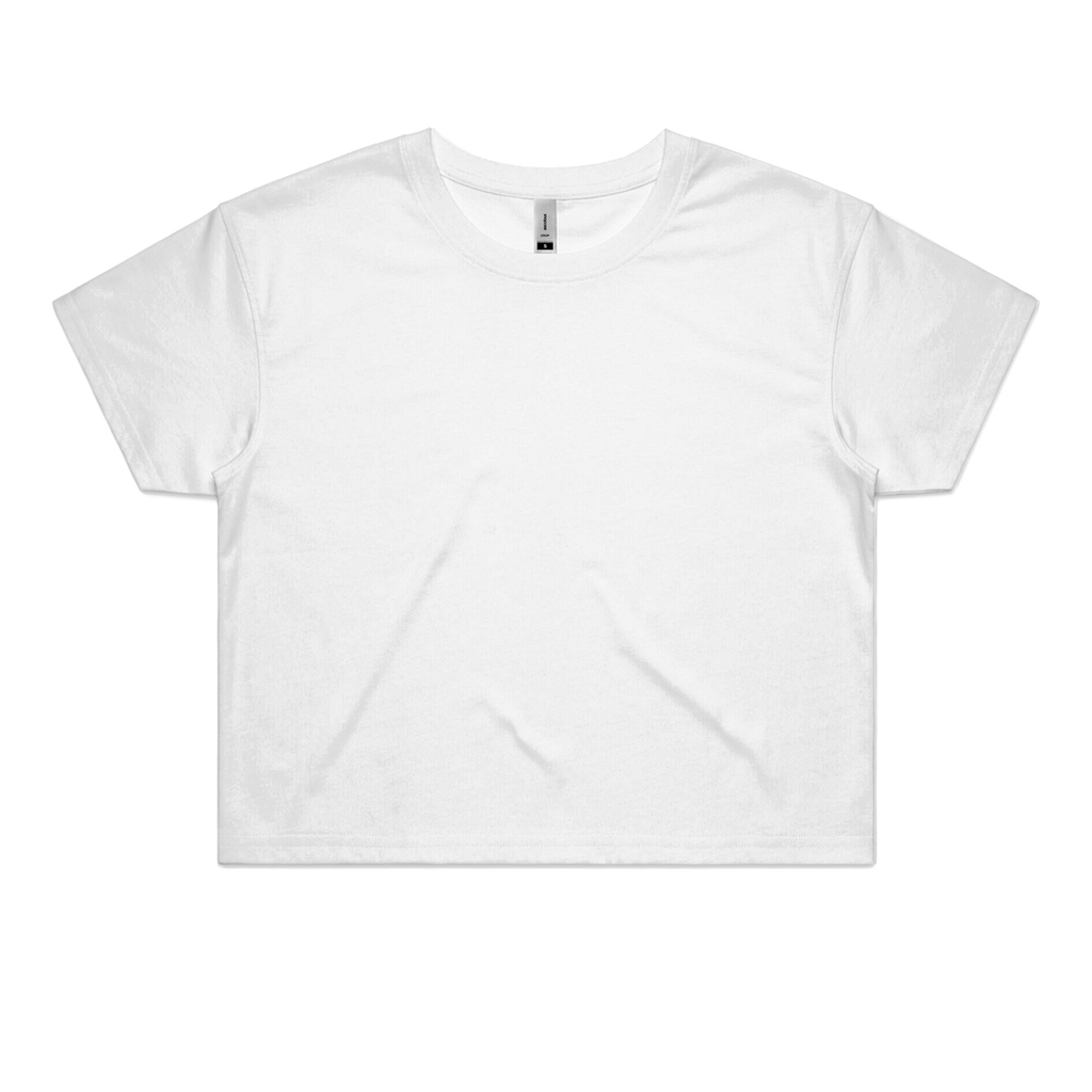 Dr.Moose Customiser White Crop Top Custom T-Shirt