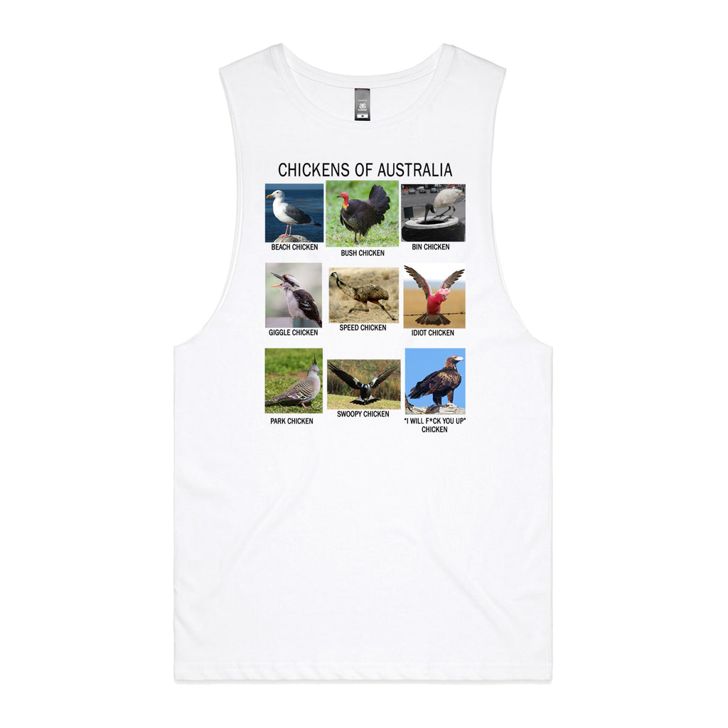 Dr.Moose Byron Bay Chickens of Australia Muscle T-Shirt