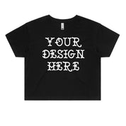 Dr.Moose T-Shirts Crop Black / XS (8) / Front (1 side) SIMPLE Custom Crop