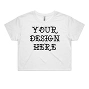 Dr.Moose T-Shirts Crop White / XS (8) / Front (1 side) SIMPLE Custom Crop