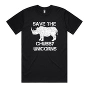 Dr.Moose T-Shirts T-Shirt Black / S Chubby Unicorn T-Shirt