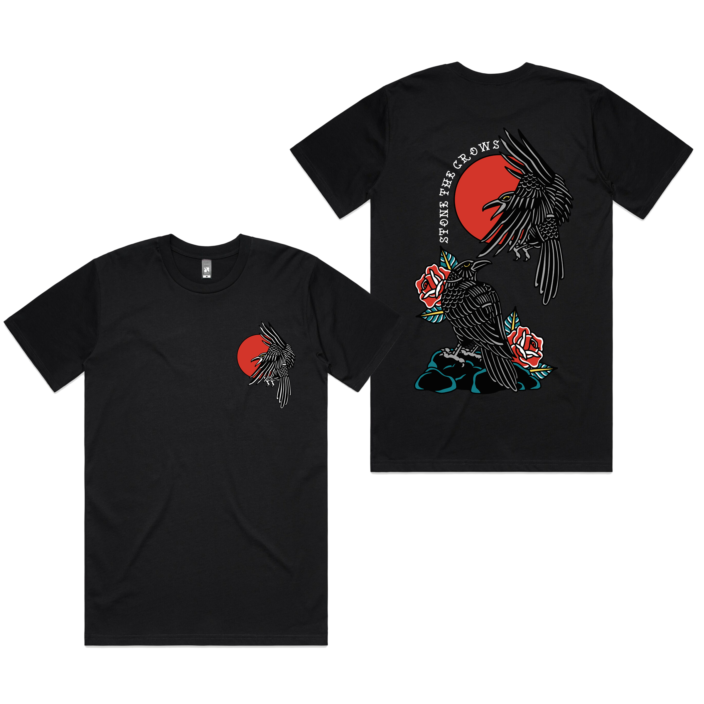 Dr.Moose T-Shirts T-Shirt Black / S Stone The Crows Graphic T-Shirt